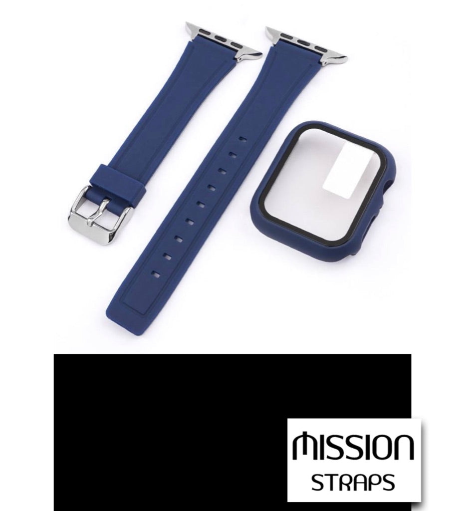 Cinturini + Copri Cassa di SILICONE per Apple Watch