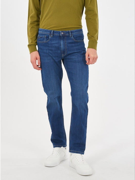 Yes Zee Jeans 5 Tasche Skinny Fit Uomo Blu Rinse