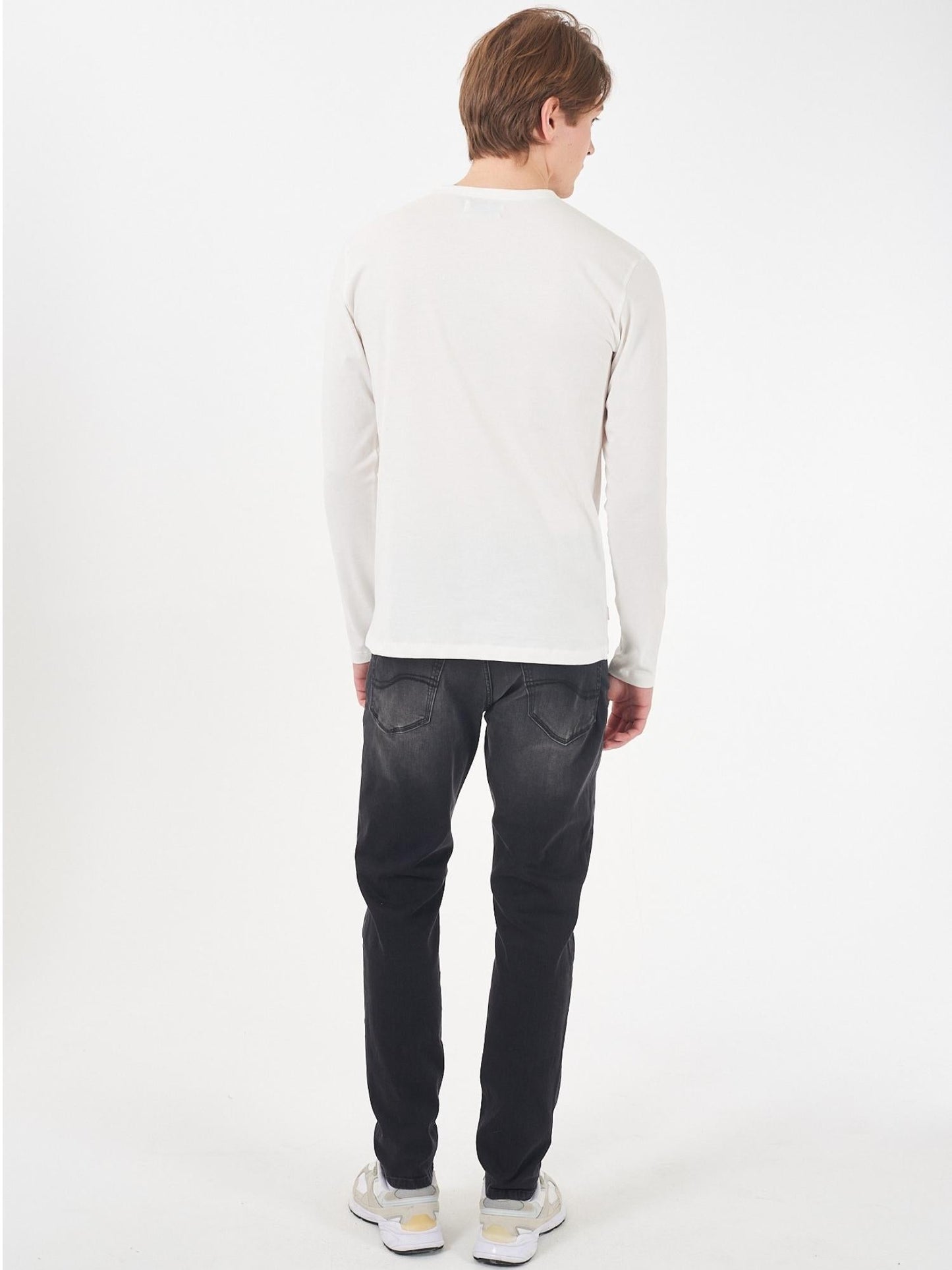 Yes Zee Jeans 5 Tasche Slim Fit Uomo Nero Stone