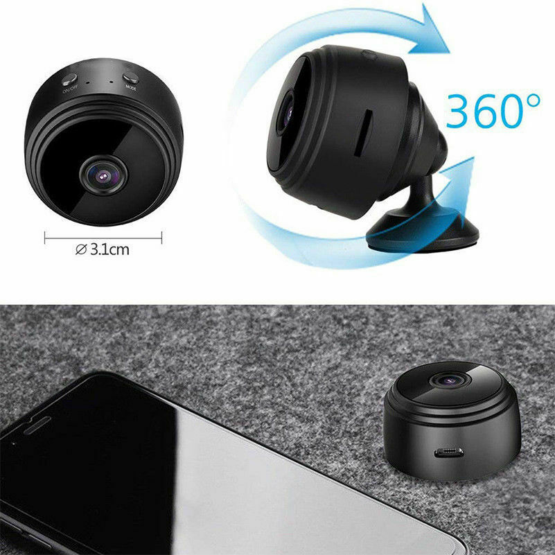 Telecamera spia mini microcamera infrarossi wifi full hd nascosta micro calamita