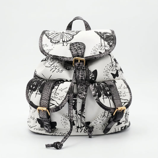 Adelina Butterfly Canvas Backpack